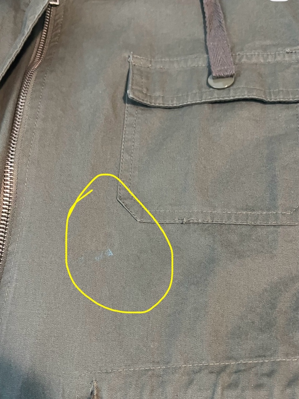 Love Tree Hooded Utility Anorak in Olive - Picture 5 of 8